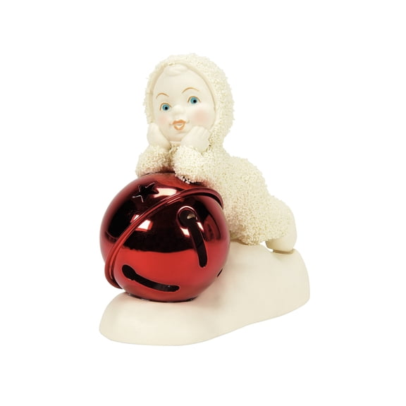 Department 56 Snowbabies Baby Bell Christmas Figurine, Porcelain Multicolor 3.5in H