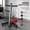 Black+Red, variant on Weight Plate Rack with Wheels, Vertical Storage Stand for 2-Inch Standard Plates, 1000 lbs Capacity Gym Barbell Holder