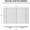 thumbnail image 2 of LNGOOR 2 Pcs Stainless Steel Cooling Rack 9.8” x 7.5”  Baking Cooking Roasting Grilling Rack for Cookies  Bread  Cakes, 2 of 7