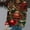 Red, variant on WXLWZYWL Womens Christmas Sweatshirts Cute Xmas Ugly 3D Graphic Print Sweaters Oversized Long Sleeve Round Neck Pullover Tops