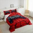 thumbnail image 3 of Manfei Black Console Bedding Comforter Set,Gamepad Gamer Gaming Twin Comforter Sets,Halloween Spider Webs Bedding Set For Boys Teens,Luxury Bedroom Decor Reversible,2pcs, 3 of 8