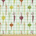 thumbnail image 2 of Food Fabric by the Yard, Radish Vegetables Kitchen Theme Apiaceae Vegan Print, Upholstery Fabric for Dining Chairs Home Decor Accents, Multicolor by Ambesonne, 2 of 5