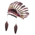 thumbnail image 4 of Tocado de plumas, accesorio de disfraz para adultos unisex, sombrero para juegos de rol de carnaval. Rosa, 4 of 9