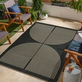 RUG ROBOT Modern Rainbow 4'x6' Area Rugs for Living Room, Washable Easy ...