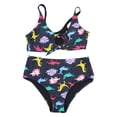 thumbnail image 1 of Traje de baño HUOGUO sexy para mujer, talla grande, estampado animal, tirantes divididos, 1 of 3
