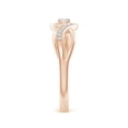 thumbnail image 4 of ANGARA Natural Solitaire Diamond Infinity Promise Ring in 14K Rose Gold for Women (Size-2.8mm| Color-G| Clarity-VS2) | April Birthstone, Anniversary, Jewelry Gift for Women | Natural Diamond Ring, 4 of 10