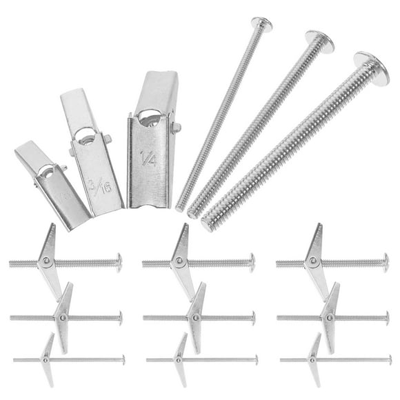 Phenofice 24Pcs Heavy Duty Toggle Anchors for Dry Wall Screws and Hanging Items with Comprehensive Set