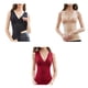 thumbnail image 2 of Sonducket Ropa interior cálida de terciopelo para mujer, lencería térmica de encaje con cuello en V, chaleco ajustado, ropa de forma suave y Ropa interior Color de piel 2XL, 2 of 6