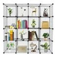 thumbnail image 5 of Alvantor Modular 16-Cube Storage Organizer Shelves, Black, 47 x 14 x 57 Inches, 5 of 6