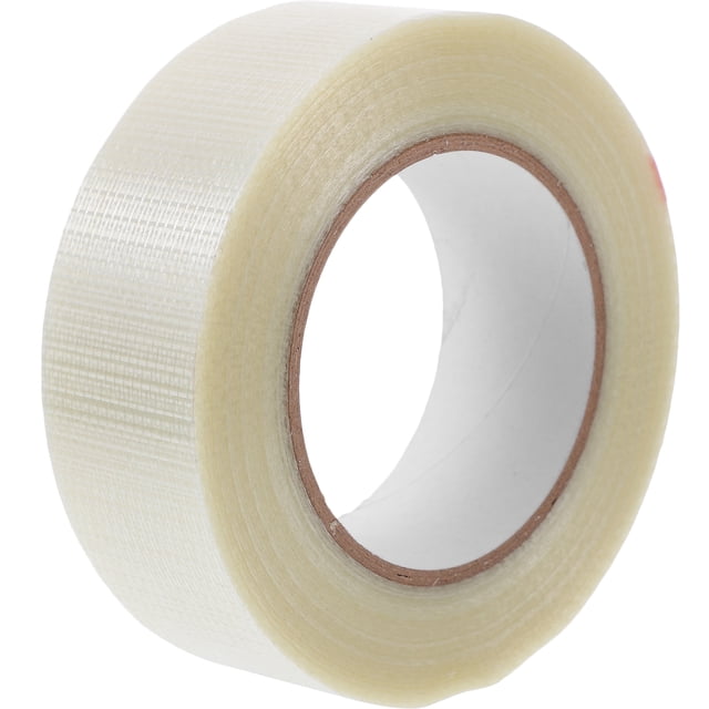 1 rollo de cinta de fibra de vidrio, cinta reforzada, cinta de fibra de vidrio, cinta de reparación, cinta de embalaje