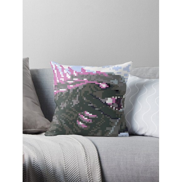 A NEW Evolved Godzilla Throw Pillow Covers Cases Cushion Cover Case Sofa 16x16 Inches Two Side