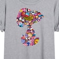 thumbnail image 3 of Peanuts - Snoopy Silhouette Pattern - Women's Oversized T-Shirt, 3 of 6