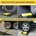 thumbnail image 3 of ATLAS Heavy Duty Cable Protector Ramp - 2 Channels - Rubber - Black Base / Yellow Lid - CP9987, 3 of 7
