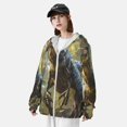 thumbnail image 3 of Balery Ferocious Dinosaur Sudadera ligera de manga larga con capucha y protección solar UPF 50+ para hombre y mujer, ideal para pesca y running-Small, 3 of 7