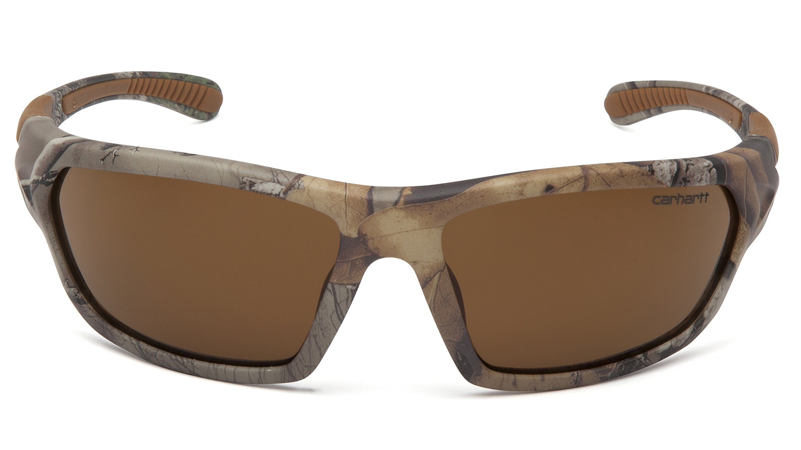 Carhartt CHB218DCC Carbondale SAFETY Glasses, Black/Tan Frame, Sandstone Bronze Lens