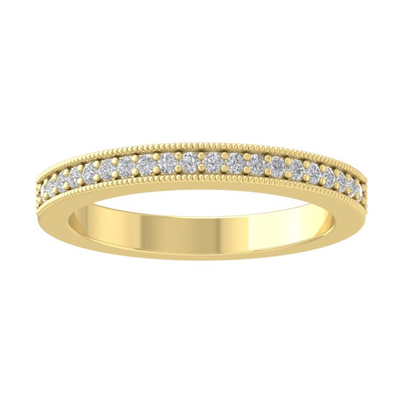 Araiya 10K Yellow Gold Diamond Band Ring (1/5 cttw, I-J Color, I2 Clarity), Size 5.5