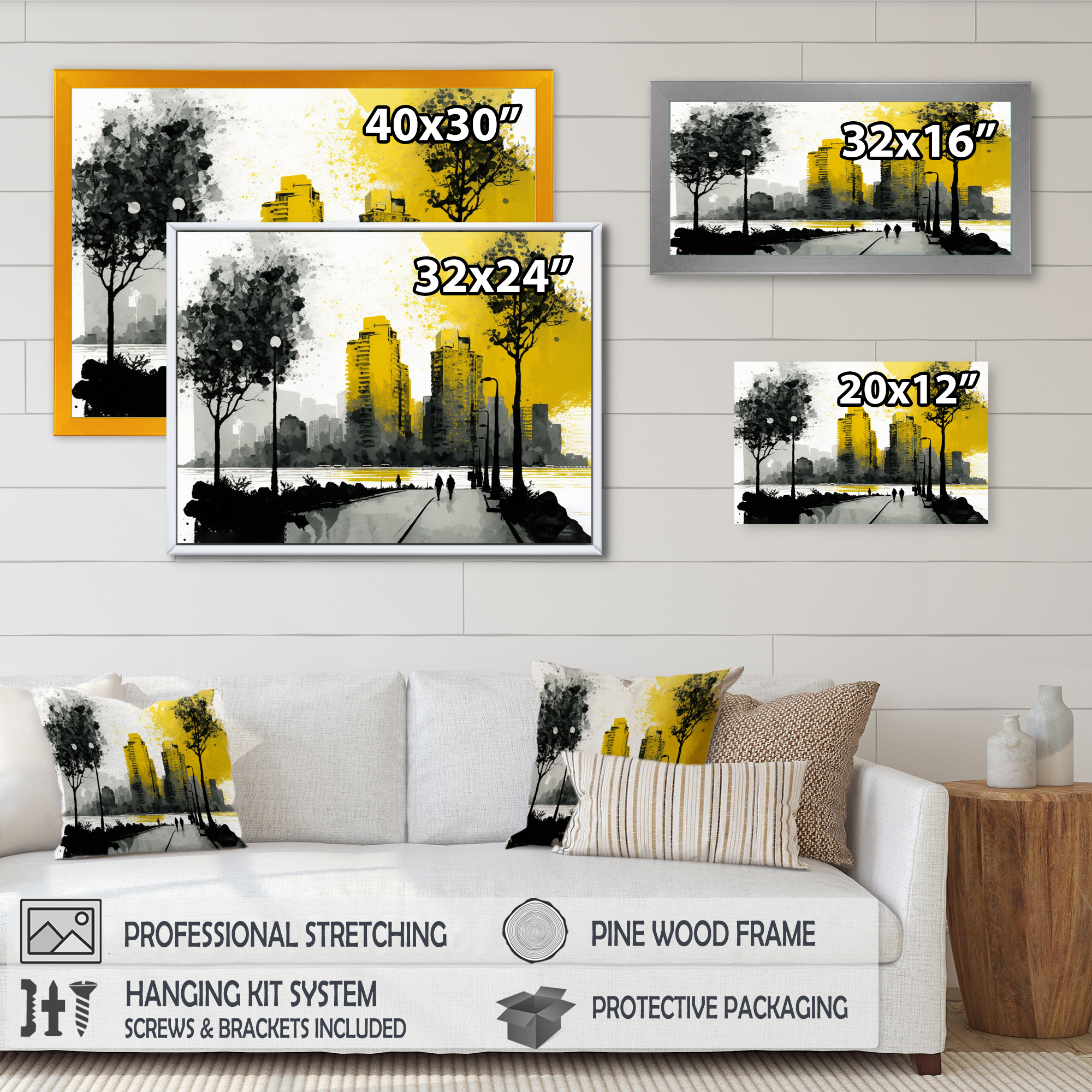 Designart Person Walking Into Vancouver City II Canvas Wall Art