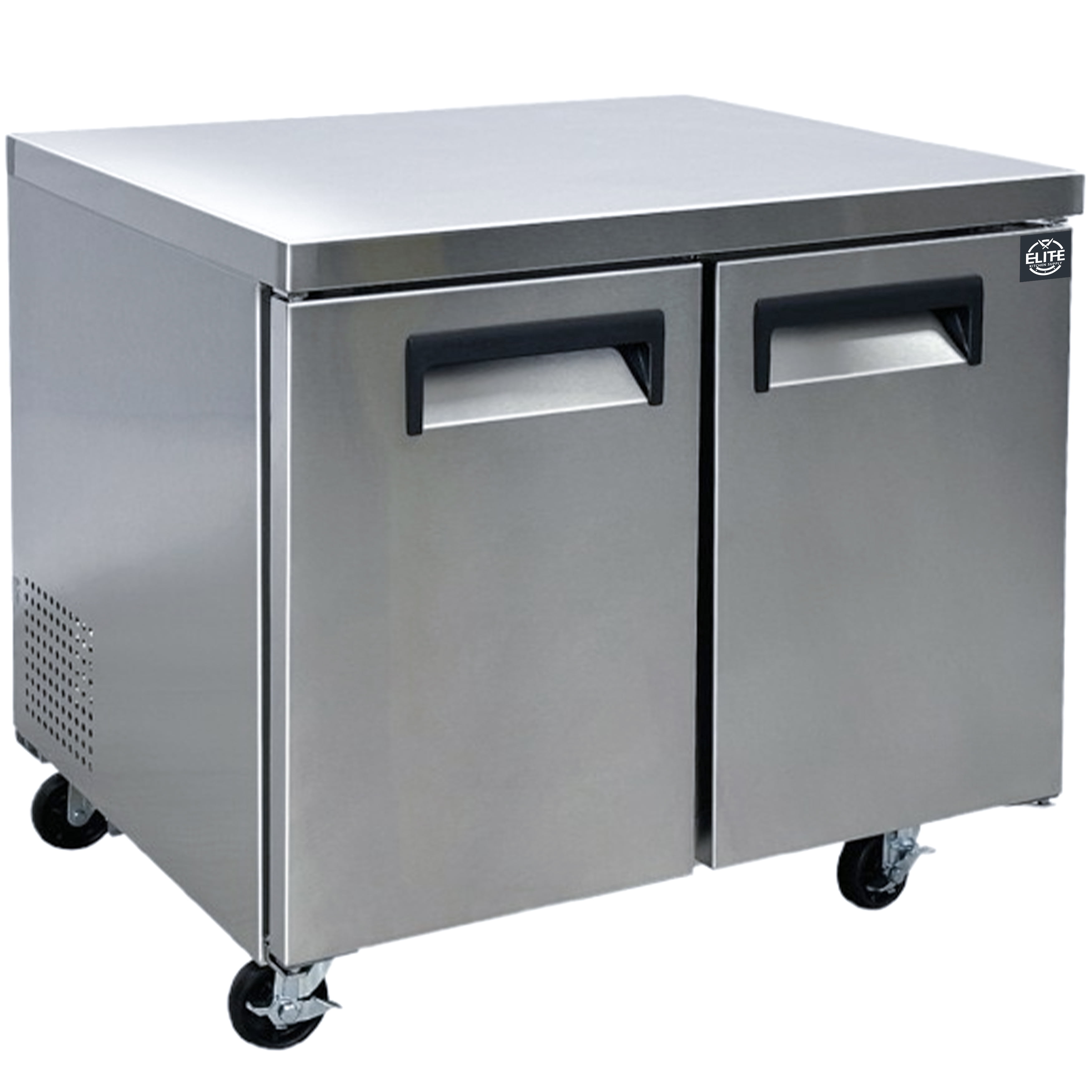 NSF 36 in. Worktop Refrigerator 8 Cu.ft. Commercial Refrigerator Undercounter, Stainless Steel, Auto Defrost