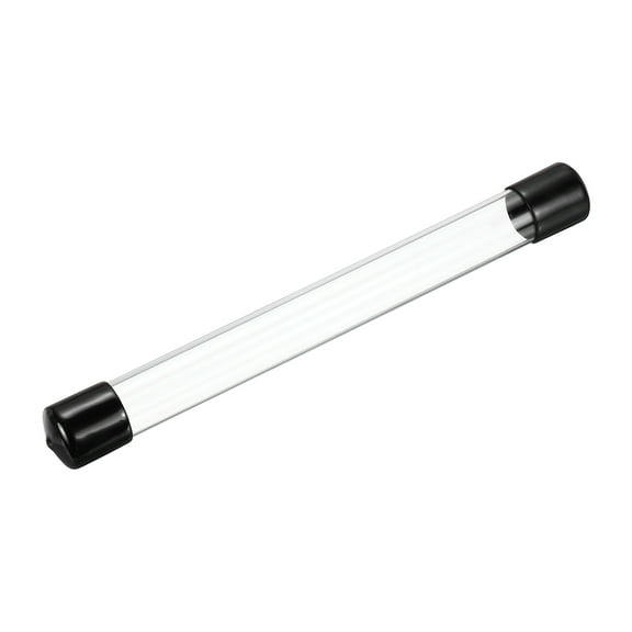 1 Inch Clear Storage Tube 22x25mm Small Plastic Round Tubing with Caps Rigid Bottle Container 250mm/10 Inch