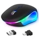 thumbnail image 1 of Injueey Ratón inalámbrico resistente y duradero para un cómodo control inalámbrico Ratones Bluetooth recargables Juegos de teclado y mouse para computadora negro, 1 of 6