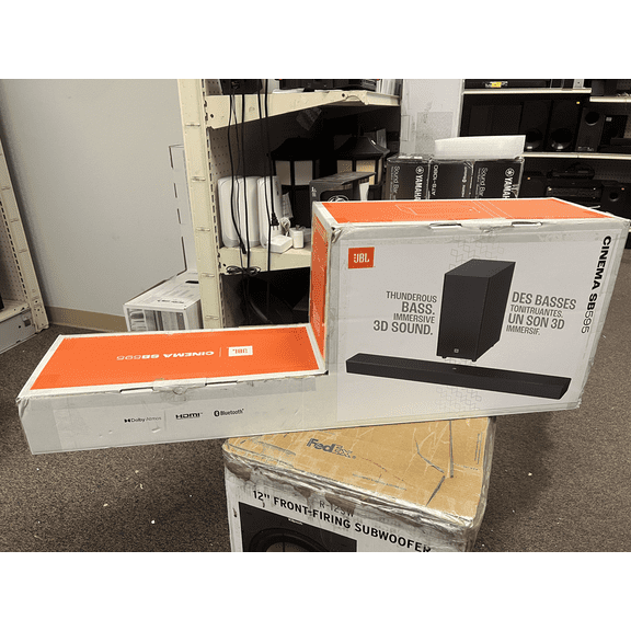 Open Box JBL Cinema SB595 3.1.2 Ch Soundbar with True Dolby Atmos and Wireless Subwoofer