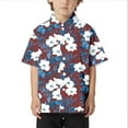 thumbnail image 1 of Chemise Décontractée de Plage pour Enfants Confortable Tendance Commerce Extérieur Col Boutonné Manches Courtes, 1 of 3