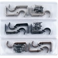 thumbnail image 1 of 3 Pcs Supports Réglables pour Tringle à Rideaux en Fer Supports de Rideaux de Fenêtre Crochet Fixe pour la Maison Barre Ménagère Support Utile, 1 of 7