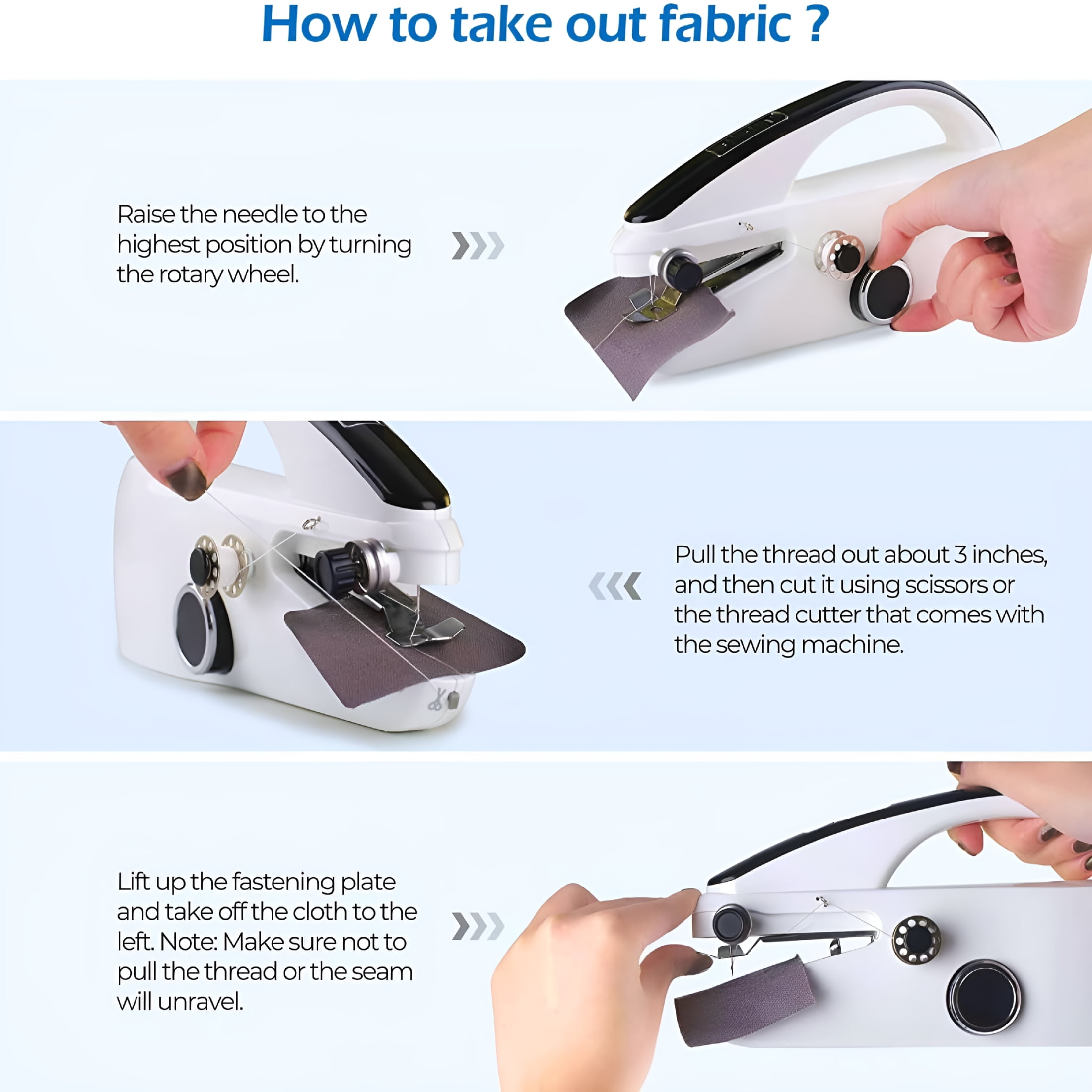 CURYMAY 2026 New Handheld Sewing Machine for Beginners,Portable Mini Hand Sewing Machine for Quick Stitching,Electric Lightweight Easy Use,Travel&Diy,Emergency Repairs for Clothes&Fabrics Black