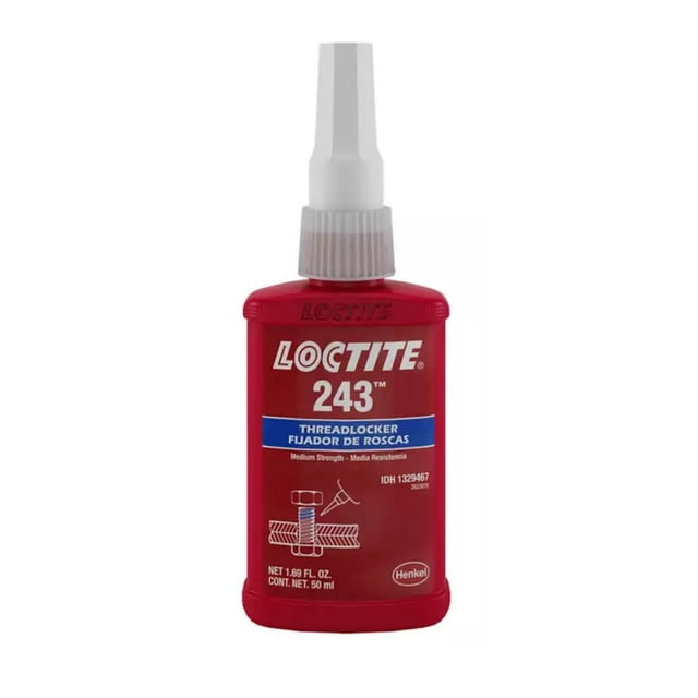 Fijadores de roscas Loctite 243, color azul, resistencia media, 50 ml