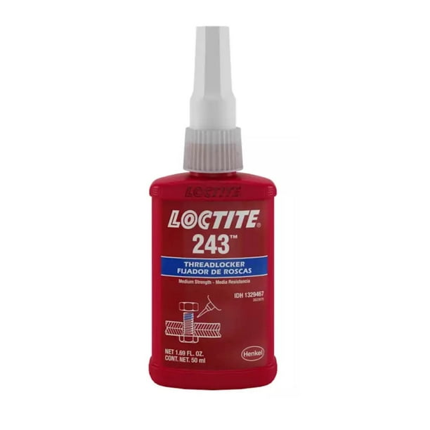Fijadores de roscas Loctite 243, color azul, resistencia media, 50 ml