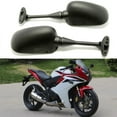 thumbnail image 3 of Motorcycle Rearview Side Mirror for Honda CBR600RR 2003-2012 CBR1000RR 2004-2006 / CBR600 CBR600F4i 2001-2007 / VTR1000 1998-2006 Black OEM Stock Style Racing Mirrors - Left & Right Set, 3 of 6