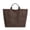 Coffee#005, variant on Frosted Faux Suede Tote Bag with Rhinestone for Women, White, Large Capacity Handbag for Commute Streetwear