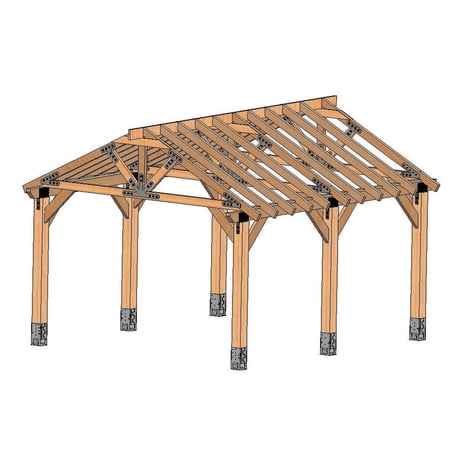 Pavilion Engineering Plan 16x20 Blueprints