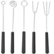 thumbnail image 1 of Juego de 5 tenedores para kebab de acero inoxidable, ideales para chocolate y barbacoas caseras., 1 of 7