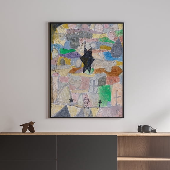 Under a Black Star - 1918 | Paul Klee | Premium Fine Art Print | 20th Century German | Expressionism, Bauhaus, Surrealism | Portrait | Architecture