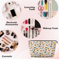 thumbnail image 3 of Picia Dog Faces Printed Leather Travel Toiletry Bag,Cosmetic Organizer, Makeup Travel Bag, Durable Travel Pouch, Compact Toiletry Bag, Travel Accessories, 3 of 6