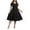 Black, variant on FOLUNSI Women's Plus size Dresses Casual V-Neck Midi Dress Wedding Guest Dress with Pockets Yellow-5XL