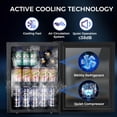 thumbnail image 5 of Auseo 1.7 Cu. ft Mini Beverage Cooler -68 Cans Mini Refrigerator, Glass Door, for Soda Beer or Wine, Small Beverage Dispenser for Home/Office/Bar, 5 of 10