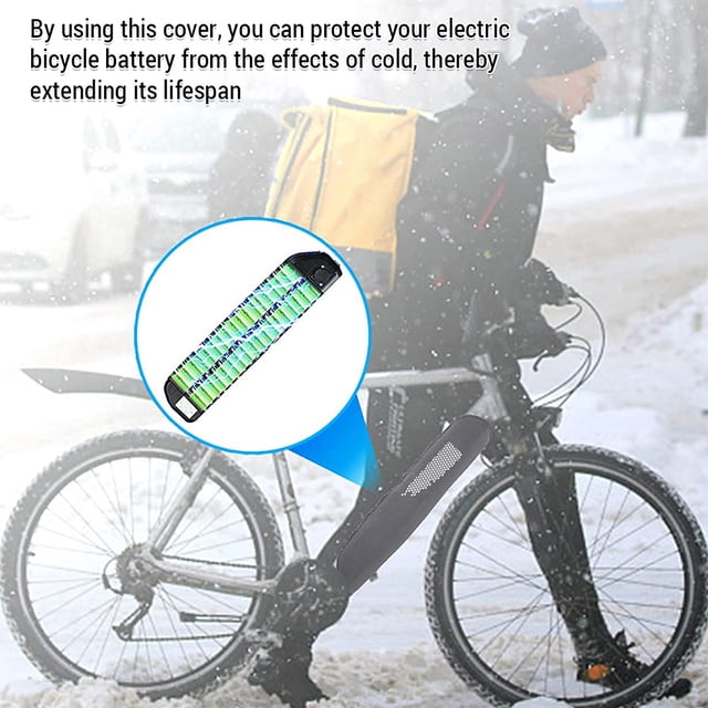 E-Bike Battery Protective Cover Neoprene Waterproof Dustproof Reflective Protector Cover