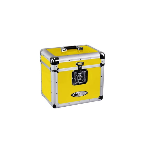 Odyssey Vintage Series Hot Rod Yellow 12" Vinyl Records or LP Case, Holds 70 PCS
