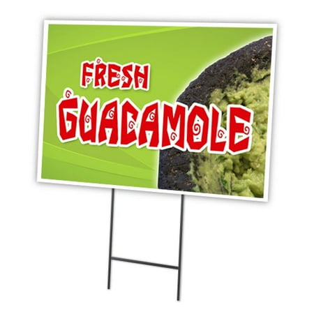 SignMission C-2436-DS-Guacamole 24 x 36 in. Guacamole Yard Sign & Stake