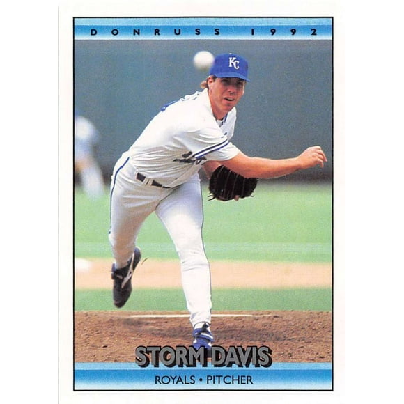 1992 Donruss Baseball 529 Storm Davis Kansas City Royals