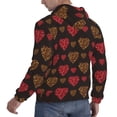 thumbnail image 6 of Wukai Gold Glitter Heart Print Men Hoodies Fleece Sweatshirts Long Sleeve Sweaters Pullover Fall Outfits Winter Clothes-XX-Large, 6 of 7