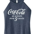 thumbnail image 3 of Coca-Cola - As Always Five Cents - Juniors High Neck Tank Top, 3 of 5