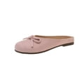 thumbnail image 2 of CHWshoes Women's Faux Suede Square Toe Ballet Flats Bowknot Shoes Women Dressy Comfortable Slip-On Loafers Ballerina Flats，Pink Size 38, 2 of 4