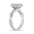 thumbnail image 3 of Spot Jewel 2.1 Ct Princess Cut Diamond Ring - 14K White Gold Plated Ring for Her - Halo Engagement Wedding Ring for Women's - Christmas Special Gift for Women's - Party Wear Diamond Ring for Her, 3 of 6
