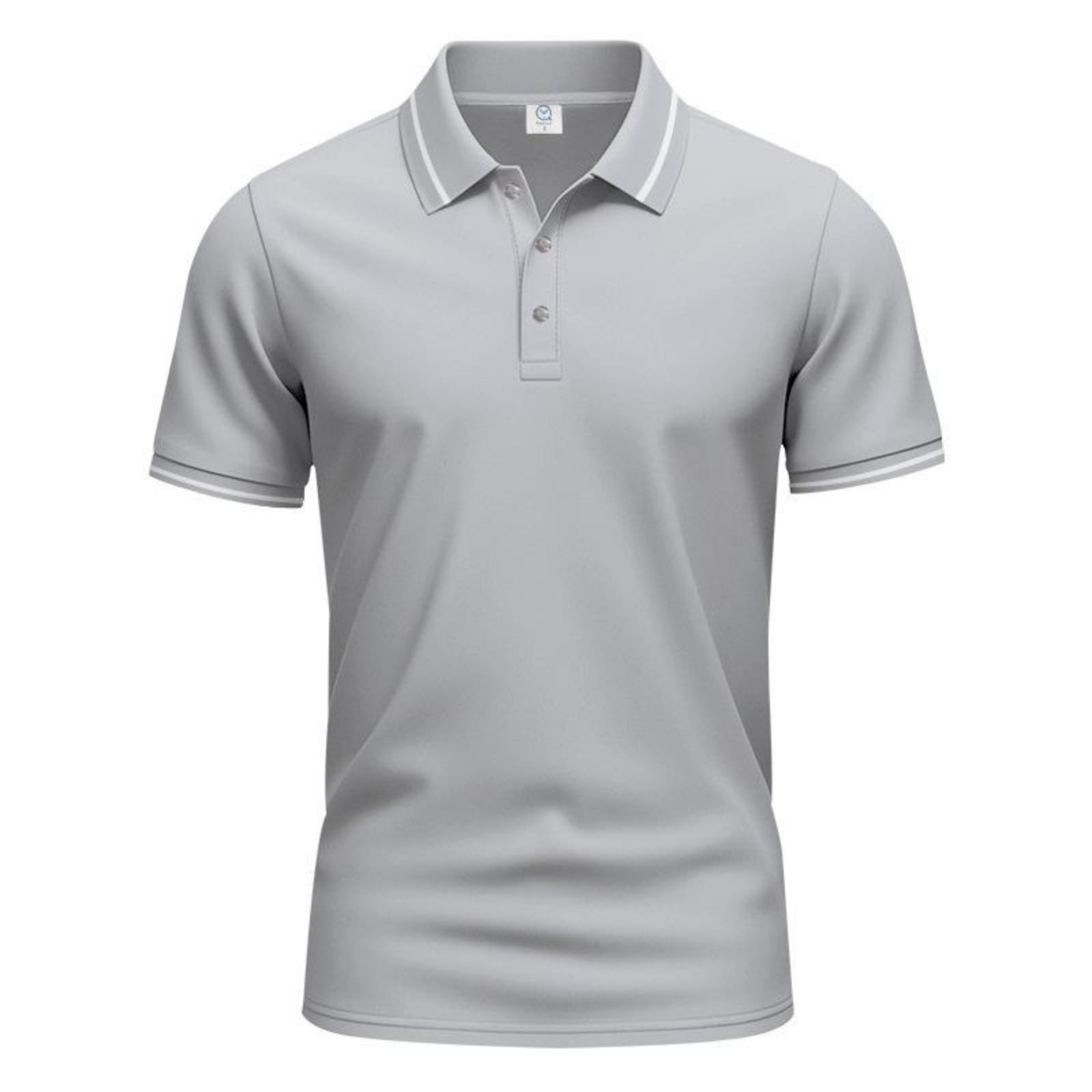Men's Polo Shirts Slim Fit Short Sleeve Botton Polo T Shirt Casual