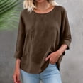 thumbnail image 4 of Neewe Womens Long Sleeve Shirts Casual Summer Fashion Ladie Tops Loose Fit Spring Lightweight Clothes Beach Vacation, 4 of 8