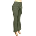 thumbnail image 3 of cocolona Womens Summer Casual High Waist Flare Leggings Elastic Waist Wide Leg Stretch Vacation Skirt Pants, 3 of 5