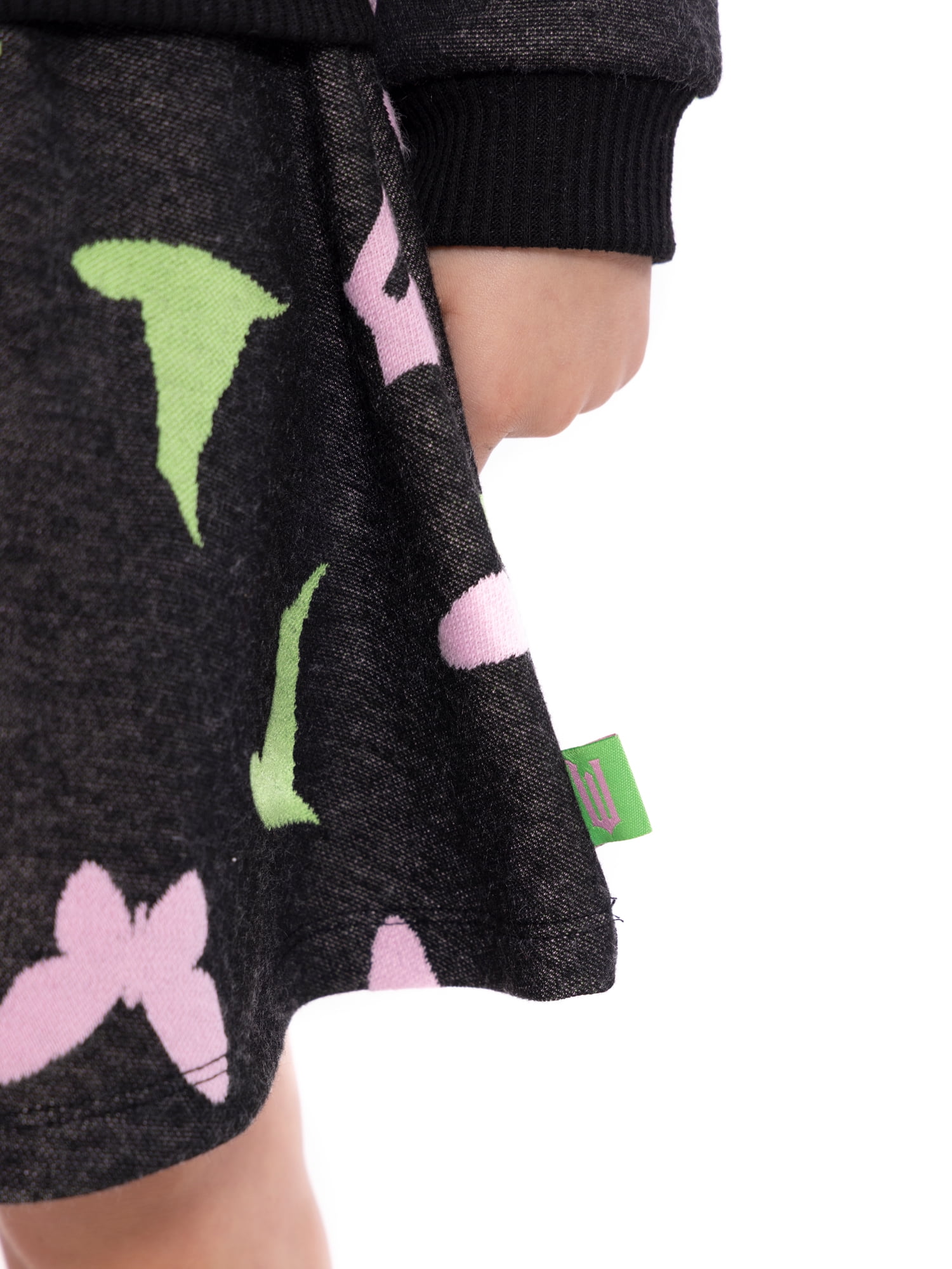 Wicked Toddler Girls Intarsia Graphic Sweater and Skirt Set, 2-Piece, Sizes 2T-5T